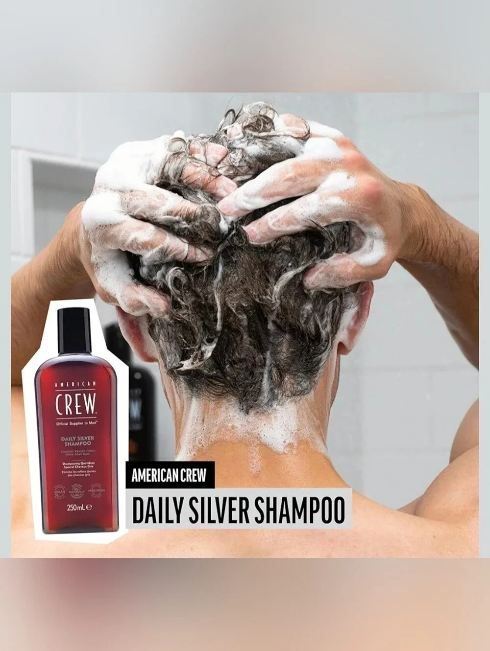 AMERICAN CREW MENS SHAMPOO BUNDLE OF FOUR PLUS TEA TREE SAMPLES